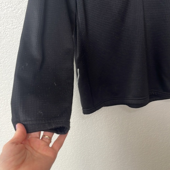 Hind Quarter Zip Up Sweater Mens Waffle Insulation Winter Gear Black Size Medium - Picture 5 of 7